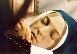 Cuerpo incorrupto de santa Bernadette Soubirous